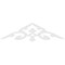 Ekena Millwork Pitch Whitman Architectural Grade PVC Gable Pediment, 72"W x 18"H x 1"P (6/12) GPP072X018X100WHI - alternate 4